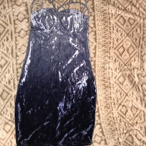 Crushed Velvet Mini Dress